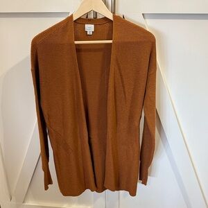 A new day Women's Tan Open Front Cardigan